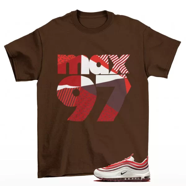 Classic 1997 Sneaker Shirt Brown to Match Air Max 97 Dragon Red FN6957-101 Jezsport.com