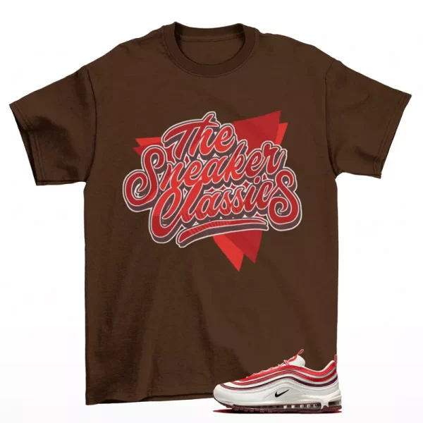 Retro Classic Shirt Brown to Match Air Max 97 Dragon Red FN6957-101 Jezsport.com