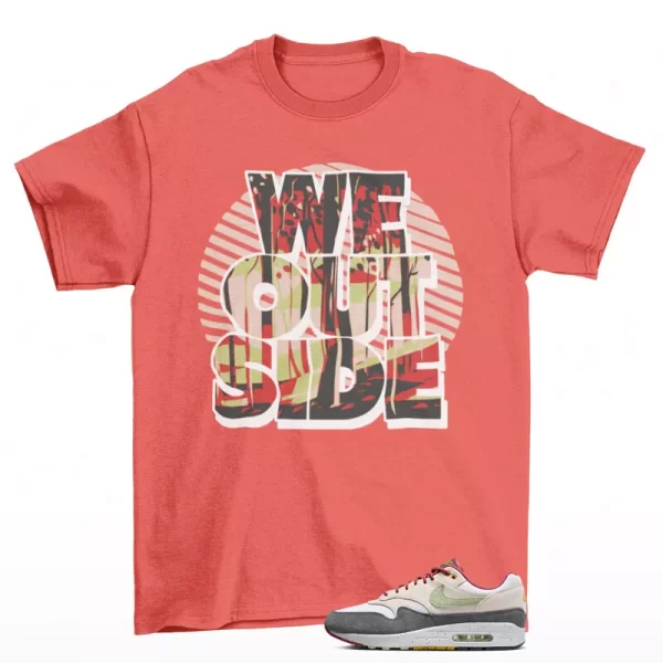 We Outside Shirt Rose to Match Air Max 1 Easter Light Soft Pink FZ4133-640 Jezsport.com