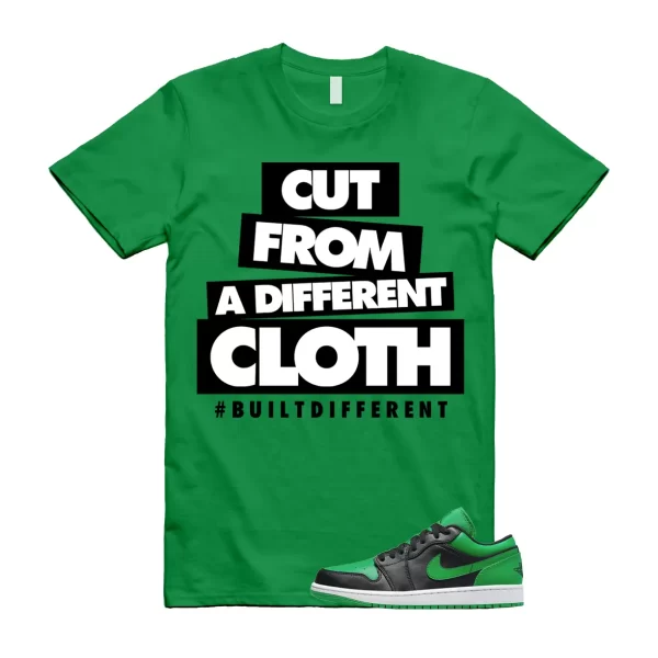 CLOTH T Shirt to match Air Jordan 1 Low Lucky Green Black White Jezsport.com