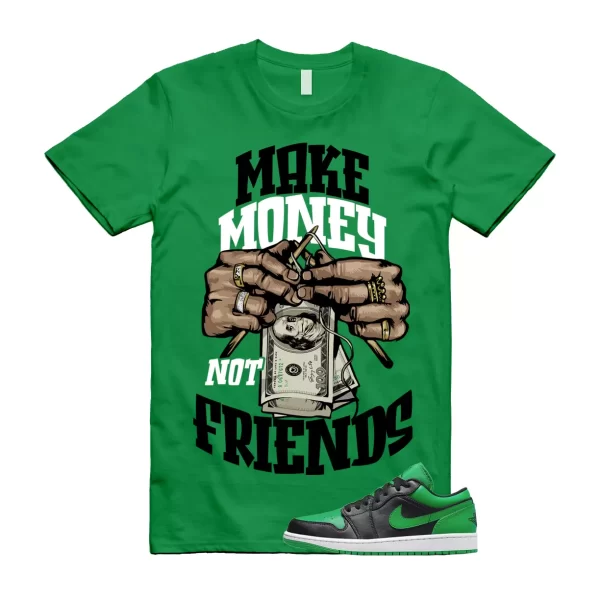 MM T Shirt to match Air Jordan 1 Low Lucky Green Black White Jezsport.com