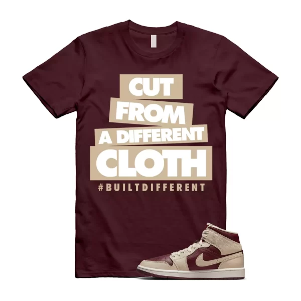 CLOTH T Shirt to match Air Jordan 1 Mid WMNS Split Beach Cherrywood Red Sail Jezsport.com