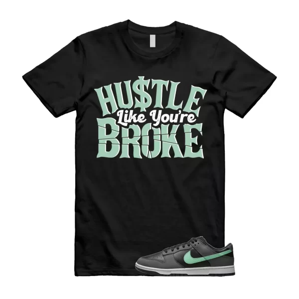 BROKE T Shirt to match N Dunk Low Retro Green Glow Black Dark Grey White Jezsport.com