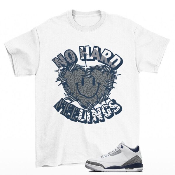 Feelings Shirt White to Match Jordan 3 Retro Midnight Navy Jezsport.com