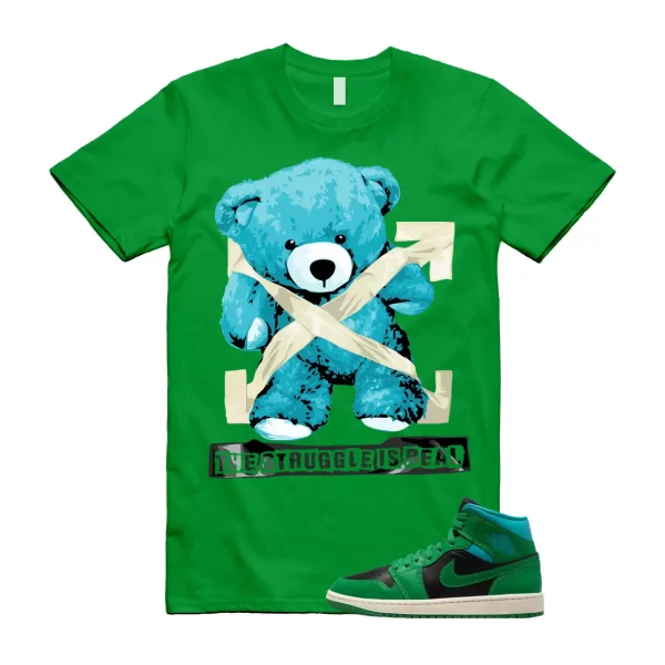 STRUG T Shirt to match Air Jordan 1 Mid WMNS Lucky Green Black Aquatone Jezsport.com