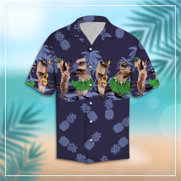 Siamese cat Summer Festival Hawaiian Shirt, Summer Shirt For Men and Women, Short Sleeve Jezsport.com