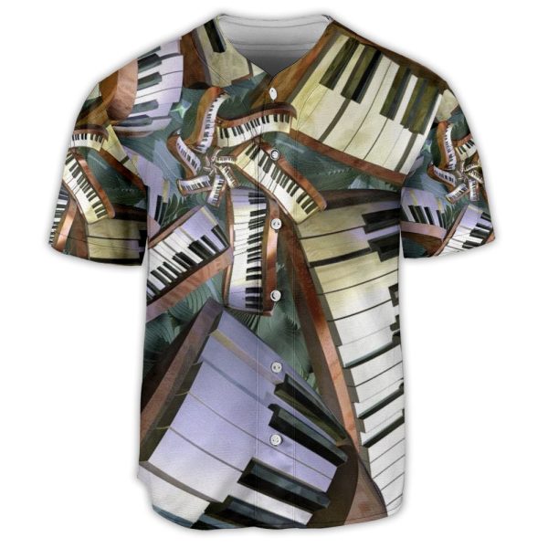 Piano Music Is My Life Lover Art Style Baseball Jersey For Men and Women Jezsport.com