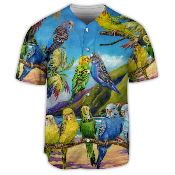 Parrot Family Lovely Art Baseball Jersey For Men and Women Jezsport.com