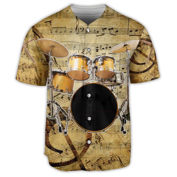 Drum I'm A Drummer Vintage Style Baseball Jersey For Men and Women Jezsport.com