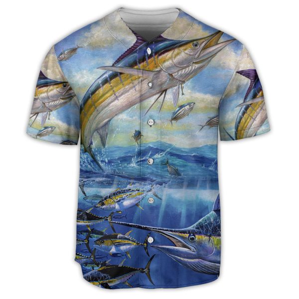 Fishing With Ocean Blue Sky Freedom Baseball Jersey For Men and Women Jezsport.com