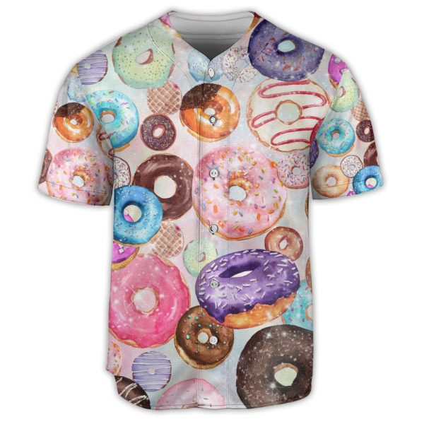 Food Donus Art Lover Baseball Jersey For Men and Women Jezsport.com