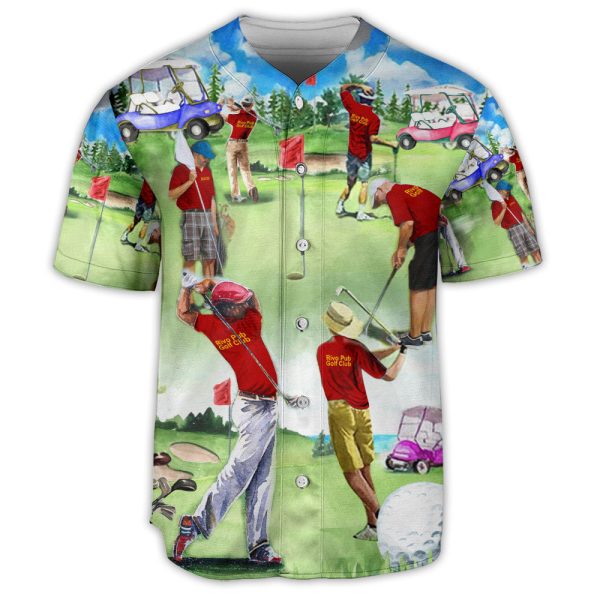 Golf Lover Golf Everyday Art Style Baseball Jersey For Men and Women Jezsport.com