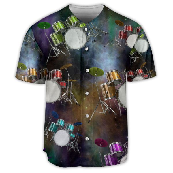 Drum Galaxy Amazing Drum Style Baseball Jersey For Men and Women Jezsport.com