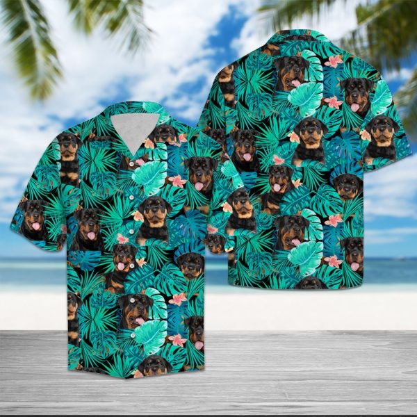 Rottweiler Tropical Hawaii Shirt Summer Shirt For Men and Women Jezsport.com