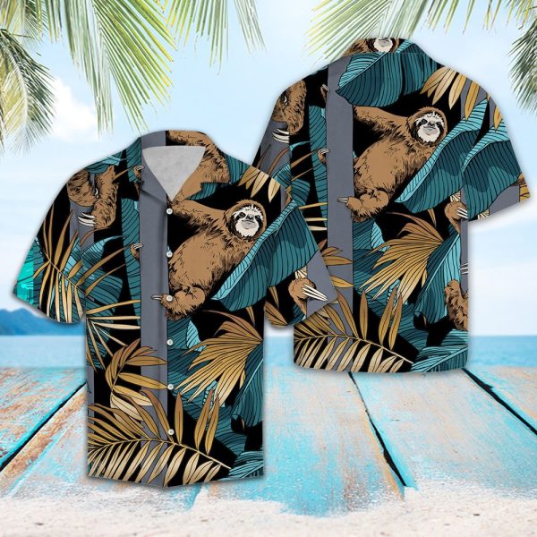 Tropical Sloth Hawaii Shirt Summer Shirt For Men and Women Jezsport.com