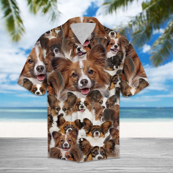 Papillon Awesome Hawaii Shirt, Summer Shirt For Men and Women Jezsport.com