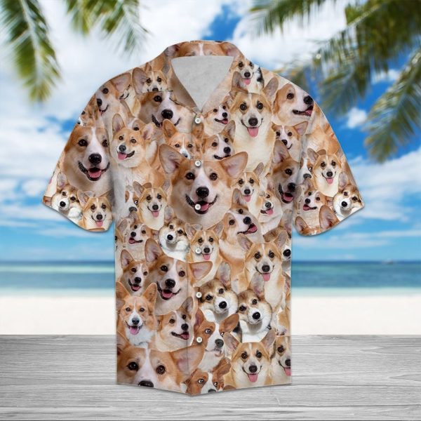 Pembroke Welsh Corgi Awesome Hawaii Shirt, Summer Shirt For Men and Women Jezsport.com