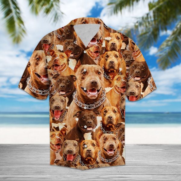 Pitbull Awesome Hawaii Shirt Summer Shirt For Men and Women Jezsport.com