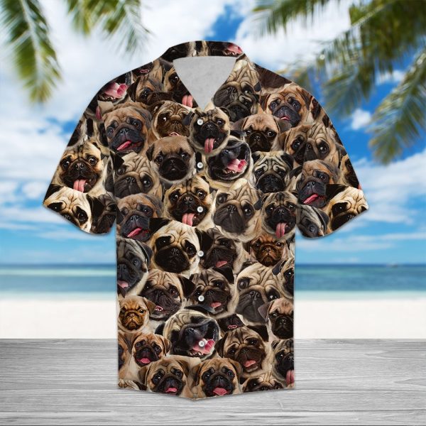 Pug Awesome Hawaii Shirt Summer Shirt For Men and Women Jezsport.com