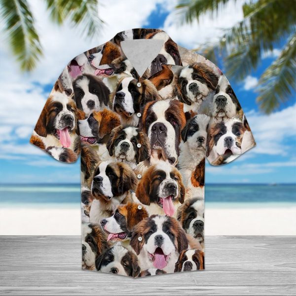 Saint Bernard Awesome Hawaii Shirt Summer Shirt For Men and Women Jezsport.com