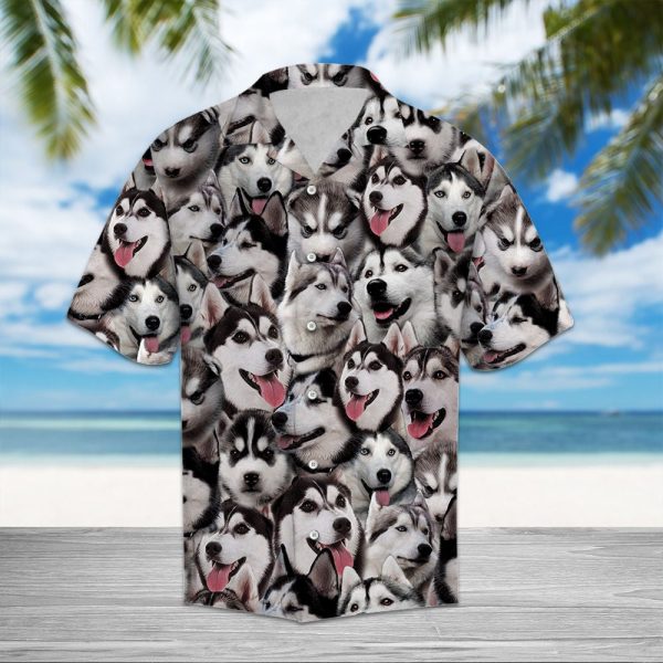 Siberian Husky Awesome Hawaii Shirt Summer Shirt For Men and Women Jezsport.com