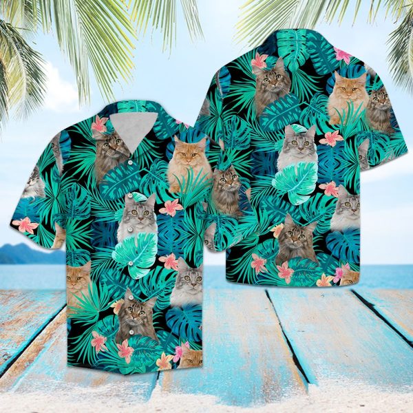 Tropical Maine Coon Hawaii Shirt Summer Shirt For Men and Women Jezsport.com