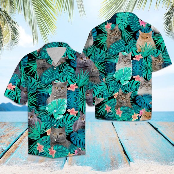 Tropical British Shorthair Hawaii Shirt Summer Shirt For Men and Women Jezsport.com