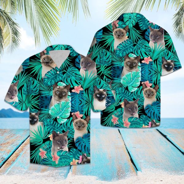 Tropical Siamese Hawaii Shirt Summer Shirt For Men and Women Jezsport.com