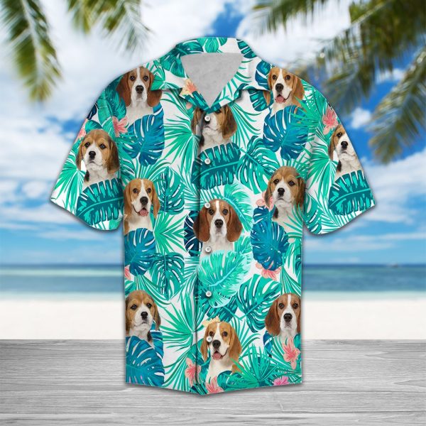 Tropical Beagle Hawaii Shirt Summer Shirt For Men and Women Jezsport.com