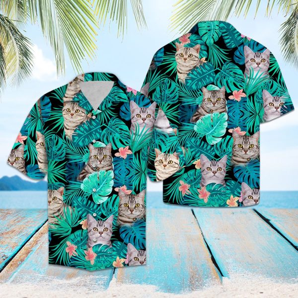 Tropical American Shorthair Hawaii Shirt Summer Shirt For Men and Women Jezsport.com