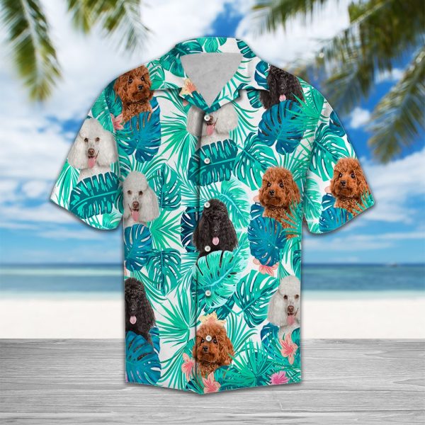 Tropical Poodle Hawaii Shirt Summer Shirt For Men and Women Jezsport.com