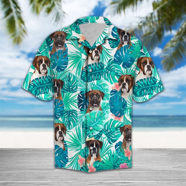 Tropical Boxer Hawaii Shirt Summer Shirt For Men and Women Jezsport.com