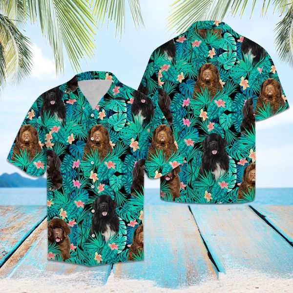 Newfoundland Tropical Hawaii Shirt, Summer Shirt For Men and Women Jezsport.com