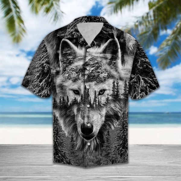 Wild Wolf Hawaii Shirt Summer Shirt For Men and Women Jezsport.com