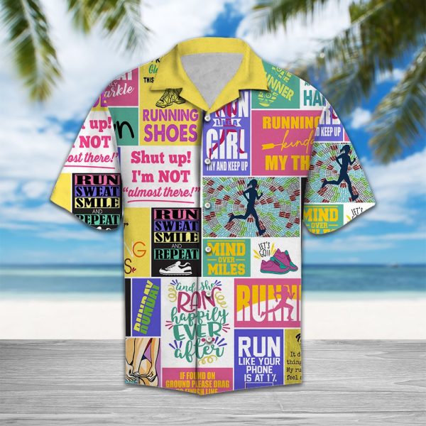 Running Girl Runner Hawaii Shirt Summer Shirt For Men and Women Jezsport.com