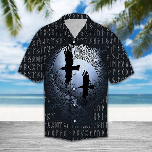 Viking Ravens Hawaii Shirt Summer Shirt For Men and Women Jezsport.com