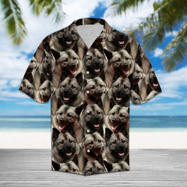 Norwegian Elkhound Awesome Hawaii Shirt, Summer Shirt For Men and Women Jezsport.com