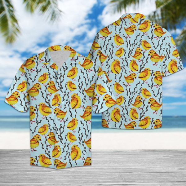 Yellow Chicken Hawaii Shirt Summer Shirt For Men and Women Jezsport.com