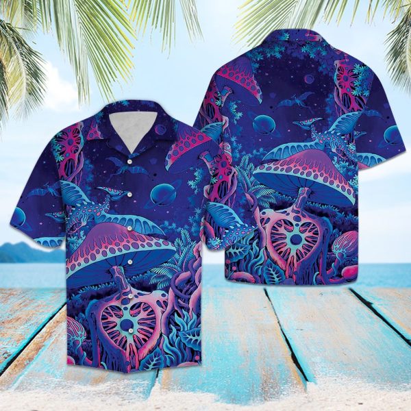 Psychedelic Mushroom Hawaii Shirt Summer Shirt For Men and Women Jezsport.com