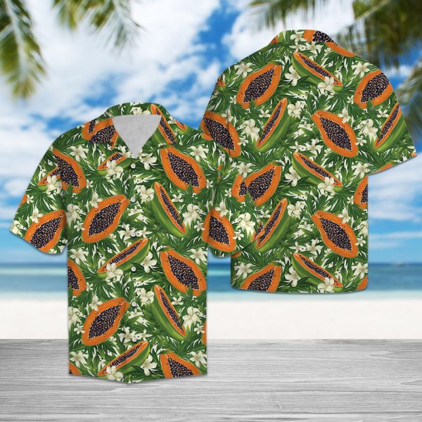 Papaya Tropical Hawaii Shirt, Summer Shirt For Men and Women Jezsport.com