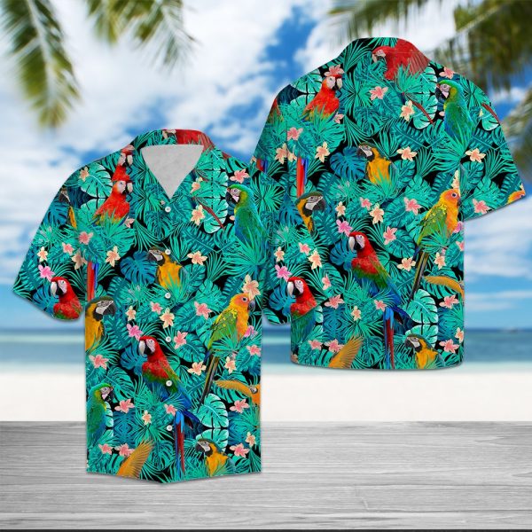 Parrot Tropical Hawaii Shirt, Summer Shirt For Men and Women Jezsport.com