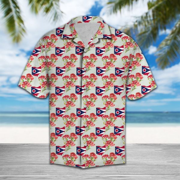 Ohio Red Carnation Hawaii Shirt, Summer Shirt For Men and Women Jezsport.com