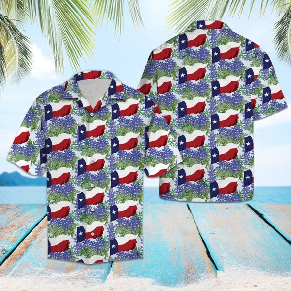 Red Texas Bluebonnet Hawaii Shirt Summer Shirt For Men and Women Jezsport.com