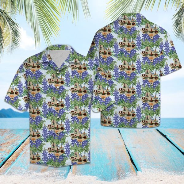 Purple Texas Bluebonnet Hawaii Shirt Summer Shirt For Men and Women Jezsport.com