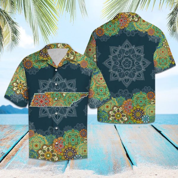 Tennnessee Floral Mandala Hawaii Shirt Summer Shirt For Men and Women Jezsport.com