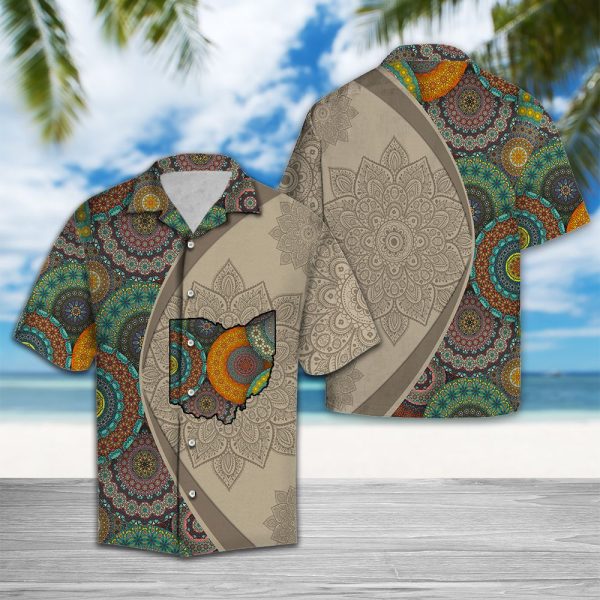 Ohio Mandala Hawaii Shirt, Summer Shirt For Men and Women Jezsport.com