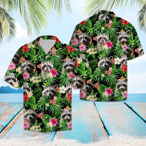 Raccoon Pineapple Tropical Hawaii Shirt Summer Shirt For Men and Women Jezsport.com