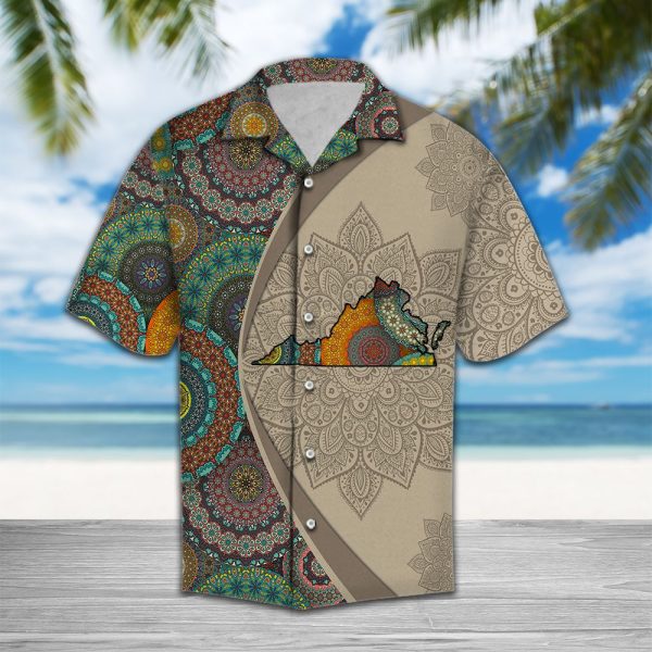 Virginia Mandala Hawaii Shirt Summer Shirt For Men and Women Jezsport.com