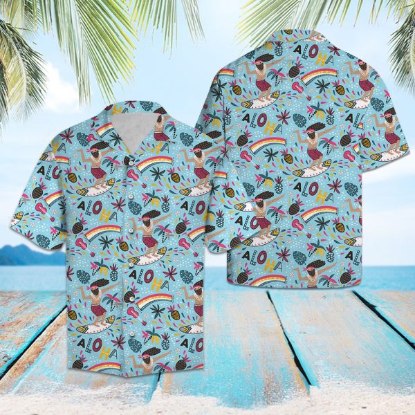 Surfing Aloha Hawaii Shirt Summer Shirt For Men and Women Jezsport.com