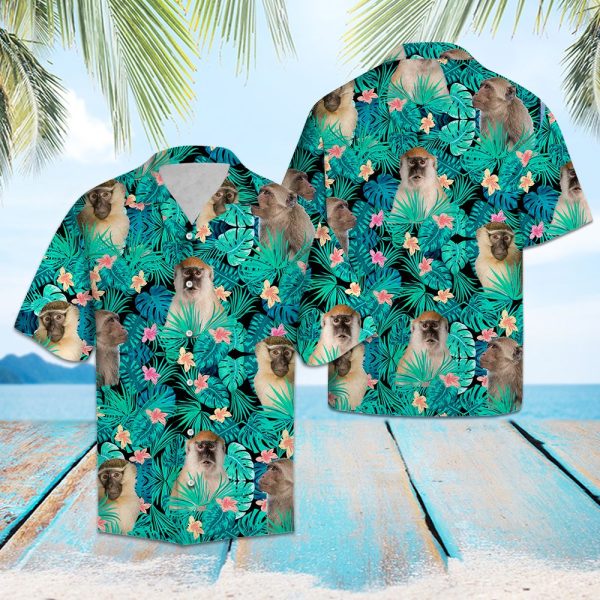 Monkey Tropical Hawaii Shirt Summer Shirt For Men and Women Jezsport.com